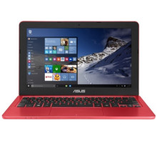 ASUS EeeBook E202SA Notebook Red/ 11.6"/N3050/2G[ON BD]/500G/W10 (Item No : ASFD0011T) A4R2B1